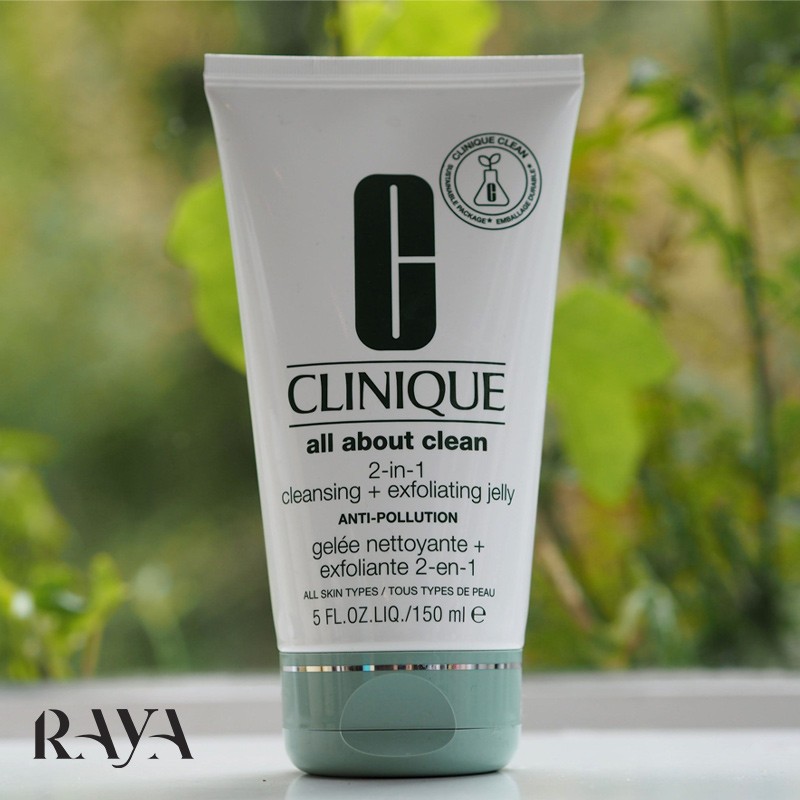 ژل لایه بردار و پاک کننده 2 در 1 کلینیک مدل All About Clean حجم 150 میل Clinique All About Clean 2-in-1 Cleansing + Exfoliating Jelly